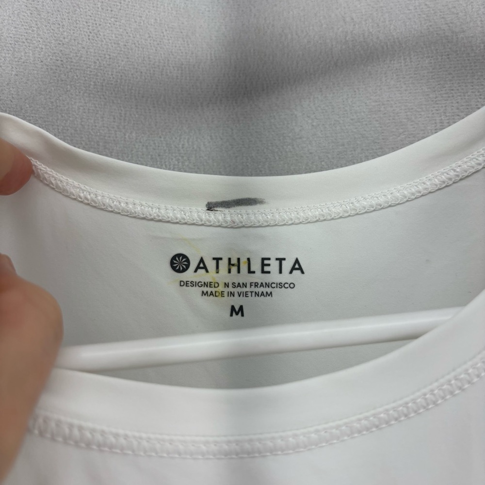 Athleta women’s medium white sunlover UPF lightweight tank dress sleeveless - Picture 7 of 9